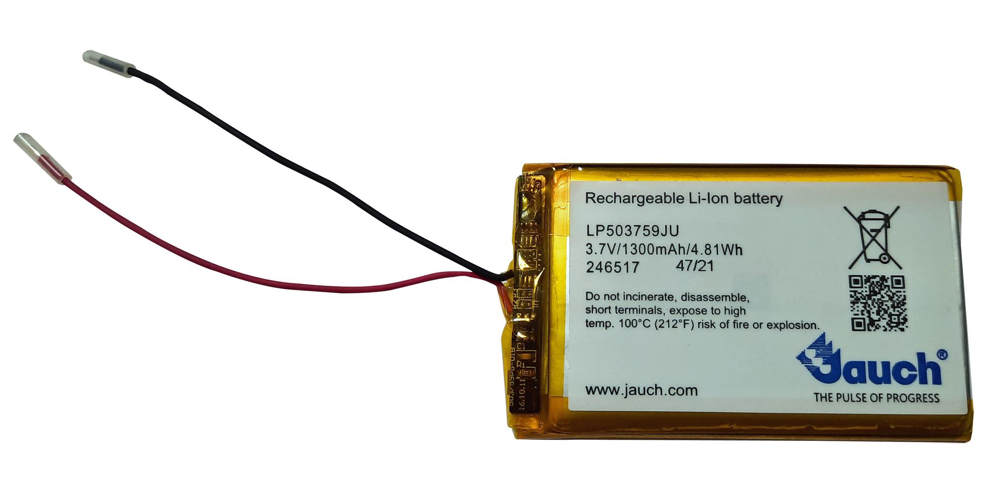 Jauch Lp503759Ju Battery, Rechargeable, 1.35Ah, 3.7V