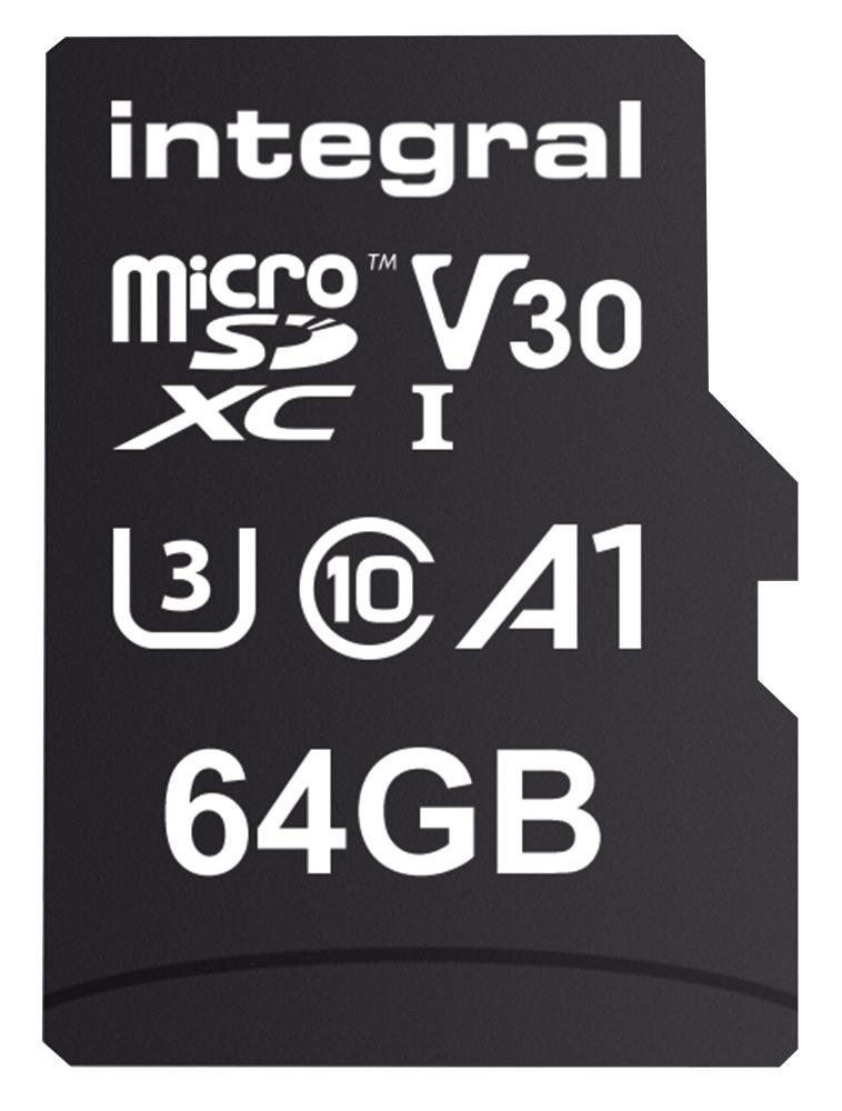 Integral Inmsdx64G-100/70V30 64Gb Premium Microsdxc V30 Uhs-I U3