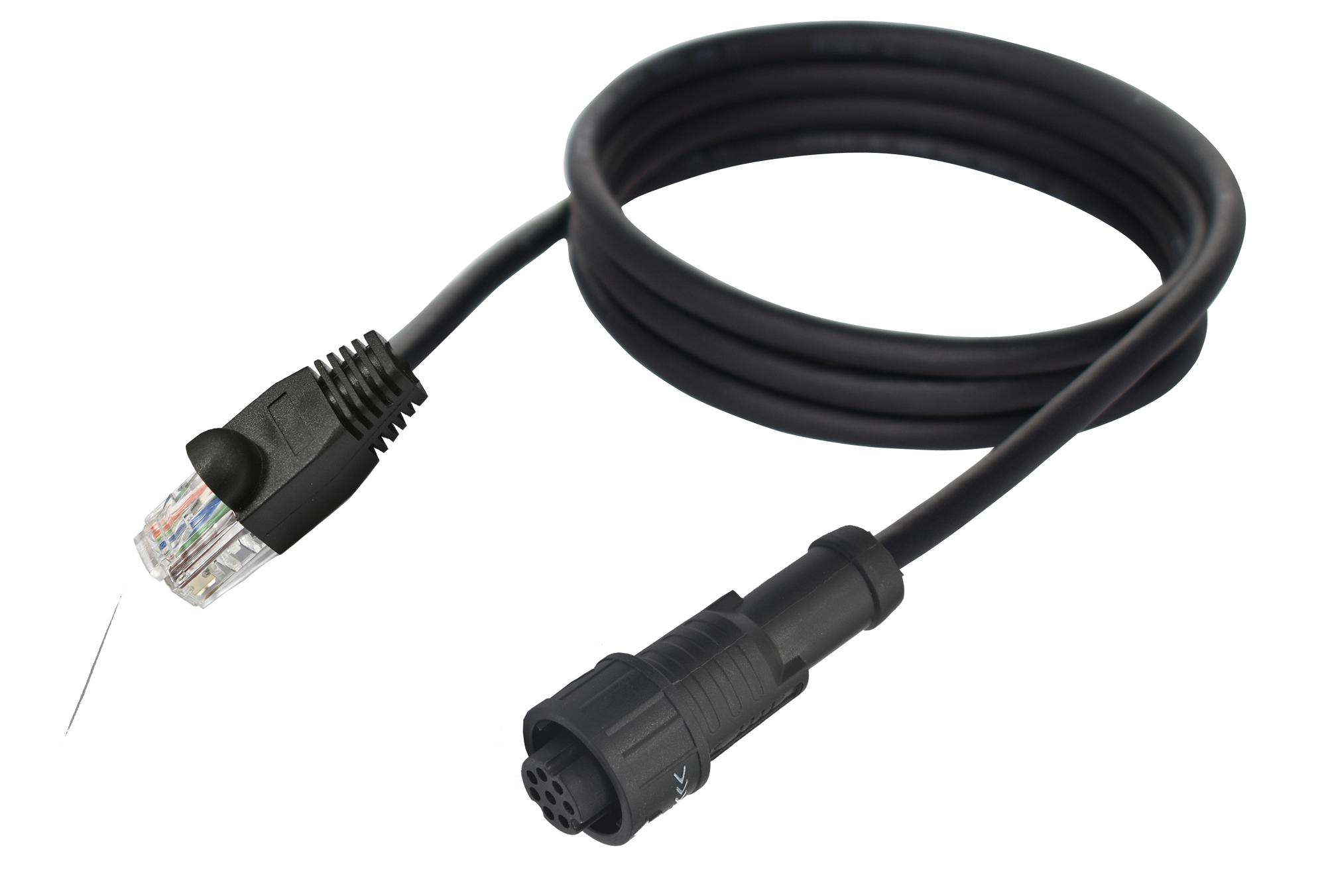 Amphenol LTW Ab-Au08Fl-Upbml-Qh001 Cable Assy, 8P Cir Rcpt-Rj45 Plug, 3.3Ft