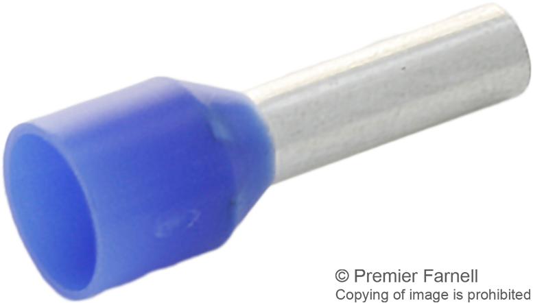 Amp Connectors / Te Connectivity 1-966067-6 Ferrule, Awg13.5, Blue