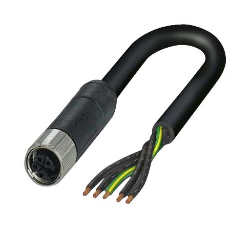 Phoenix Contact 1414788 Sensor Cord, M12 Rcpt, Free End, 3M