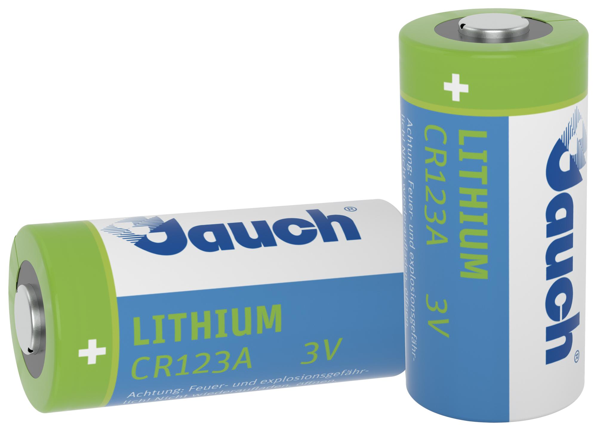 Jauch Cr123A Battery, Non Rechargeable, 1.6Ah, 3V