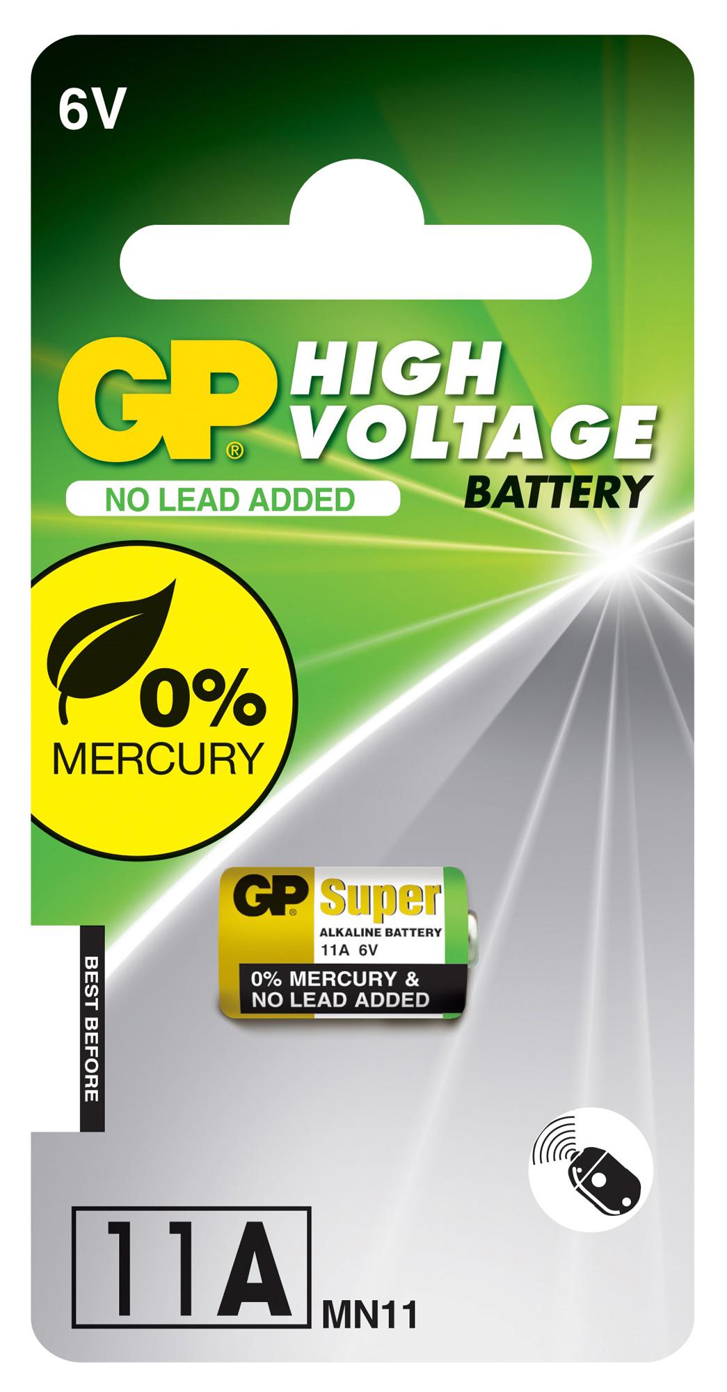 Gp Batteries Gppba11Af002 Battery, Alkaline, 6V, A11