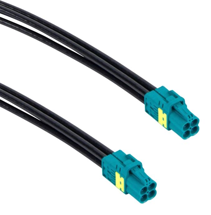 Amphenol RF 095-820-182M100 Cable, Mini Fakra Typ A 4X Jack-Jack, 1M