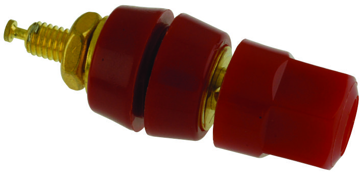 Superior Electric Bp30-10R Binding Post, Brass, Red, 30A, 1Kv