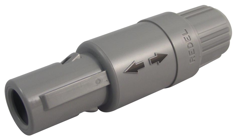 Redel Pag.m0.4Gl.ac52G Plug, 5mm, Grey, 4Way