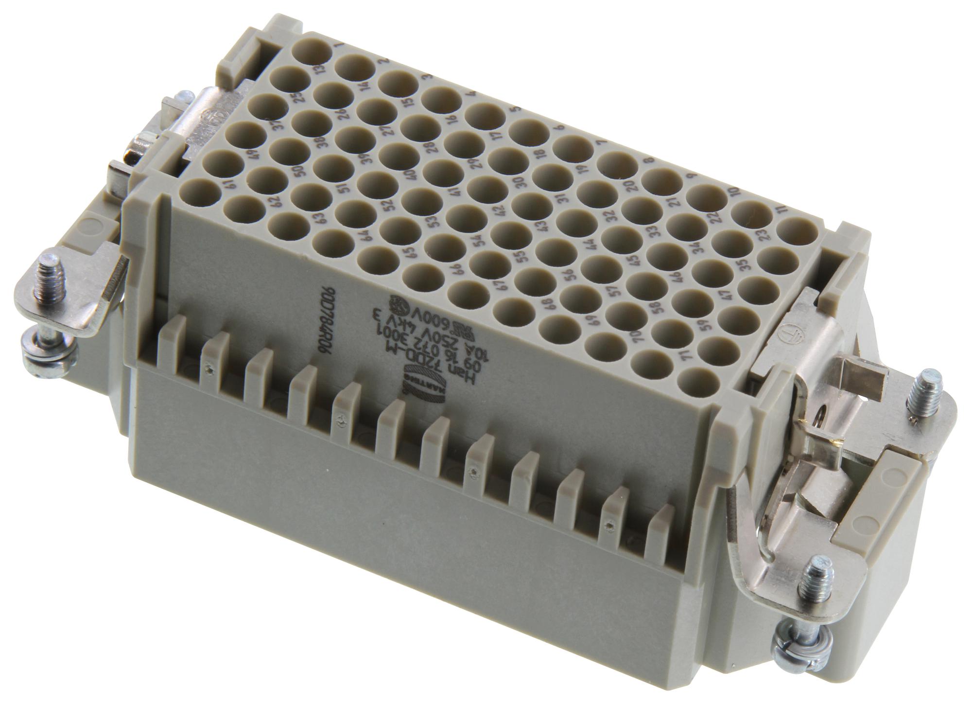 HARTING 09160723001 Rectangular Insert, Plug, 72 Position