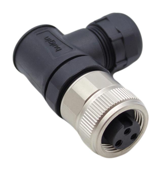 Bulgin Pxptpu78Raf03Astm22 Sensor Connector, 7/8