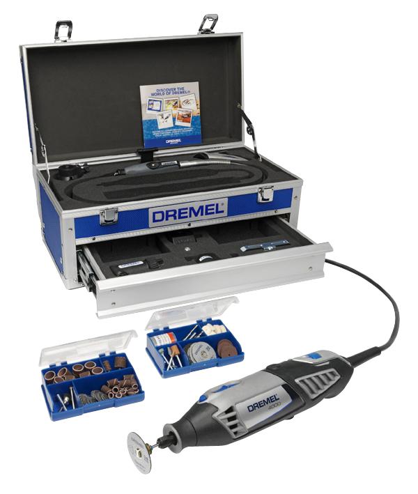 Dremel 4000-6/128 Rotary Tool Kit, 175W, 230V, 35000Rpm