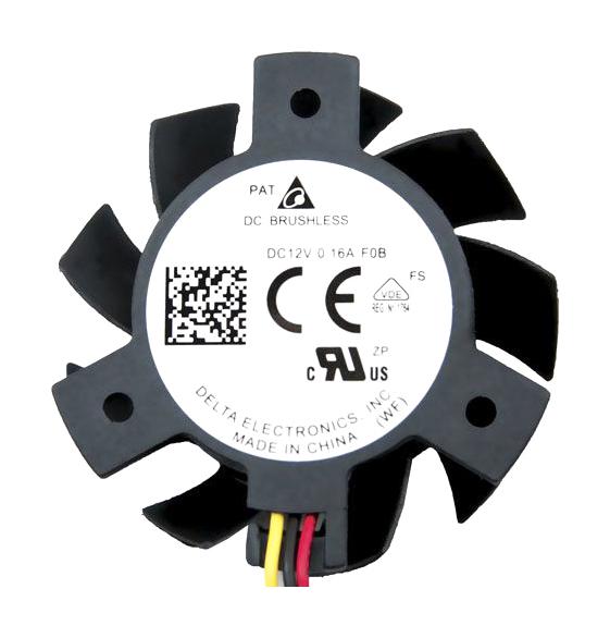 Delta Electronics/fans Asb0412La-A Axial Fan, 40mm, 12Vdc, 4.394Cfm, 15Dba