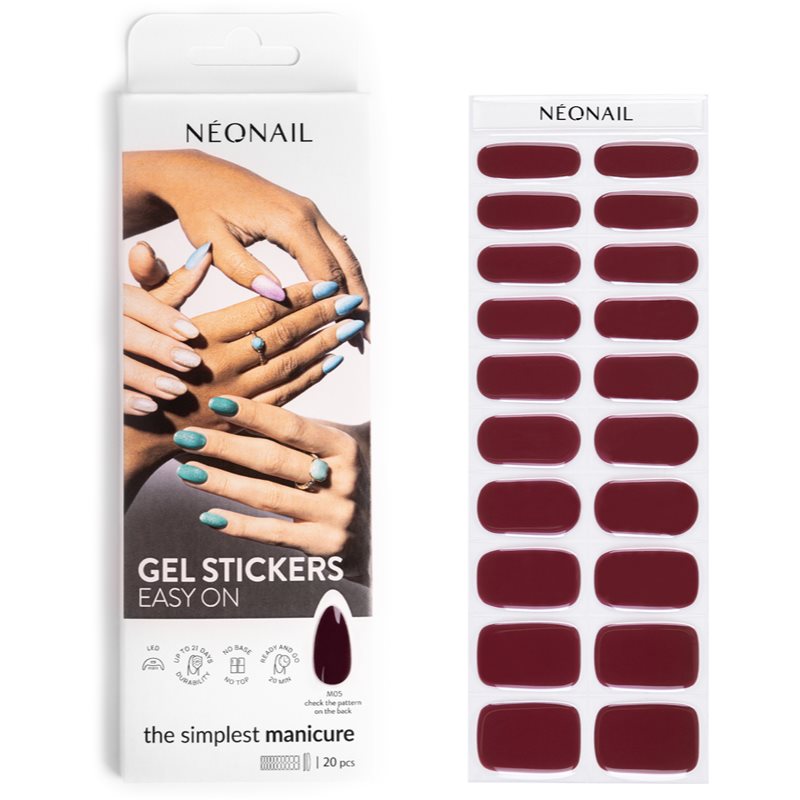 NEONAIL Easy On Gel Stickers nail stickers shade M04 20 pc