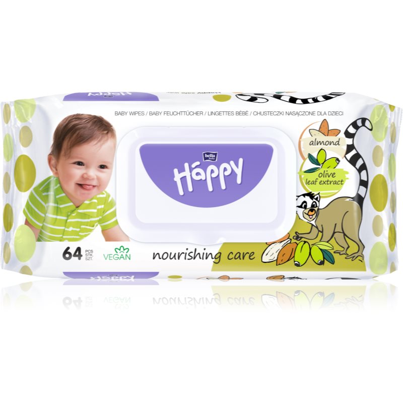 BELLA Baby Happy Almond and Olive Leaf wet wipes for kids 64 pc