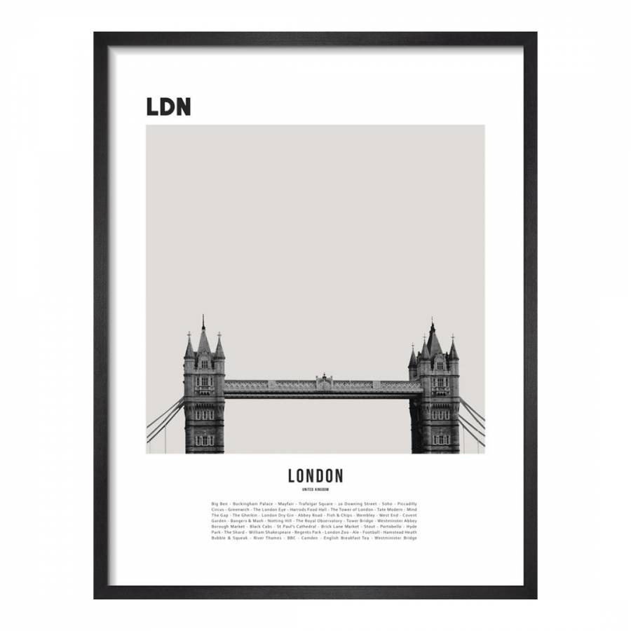 London II 28x36cm Framed Print