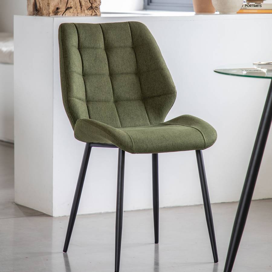 Campbell Dining Chair Bottle Green  Set of 2