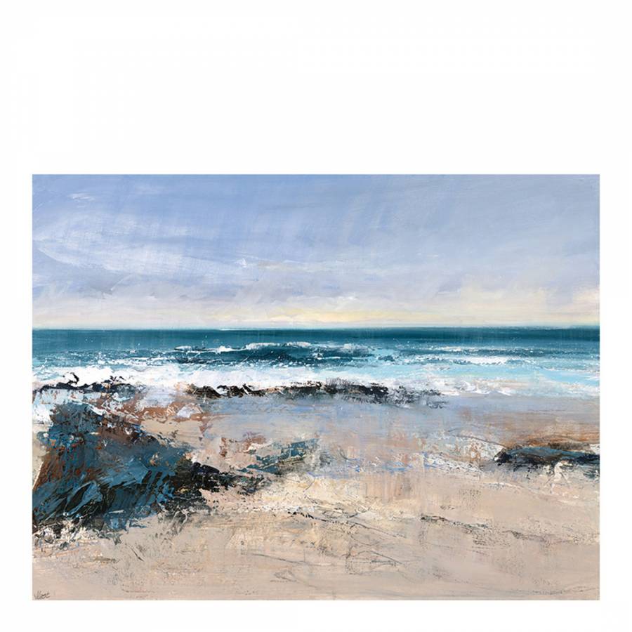watching the waves 30 x 40 cm