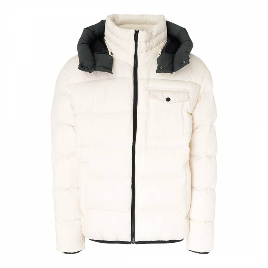White Bedstuy Cotton Puffer Coat