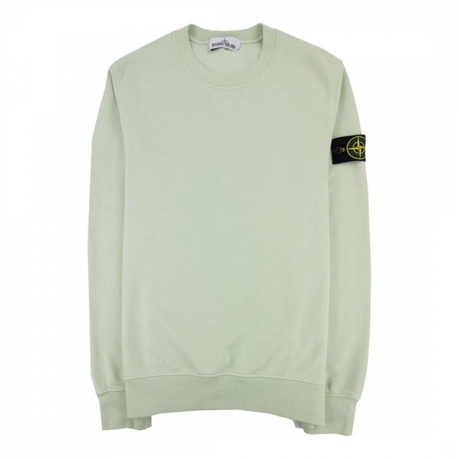 Sage Green Cotton Fleece Sweatshirt