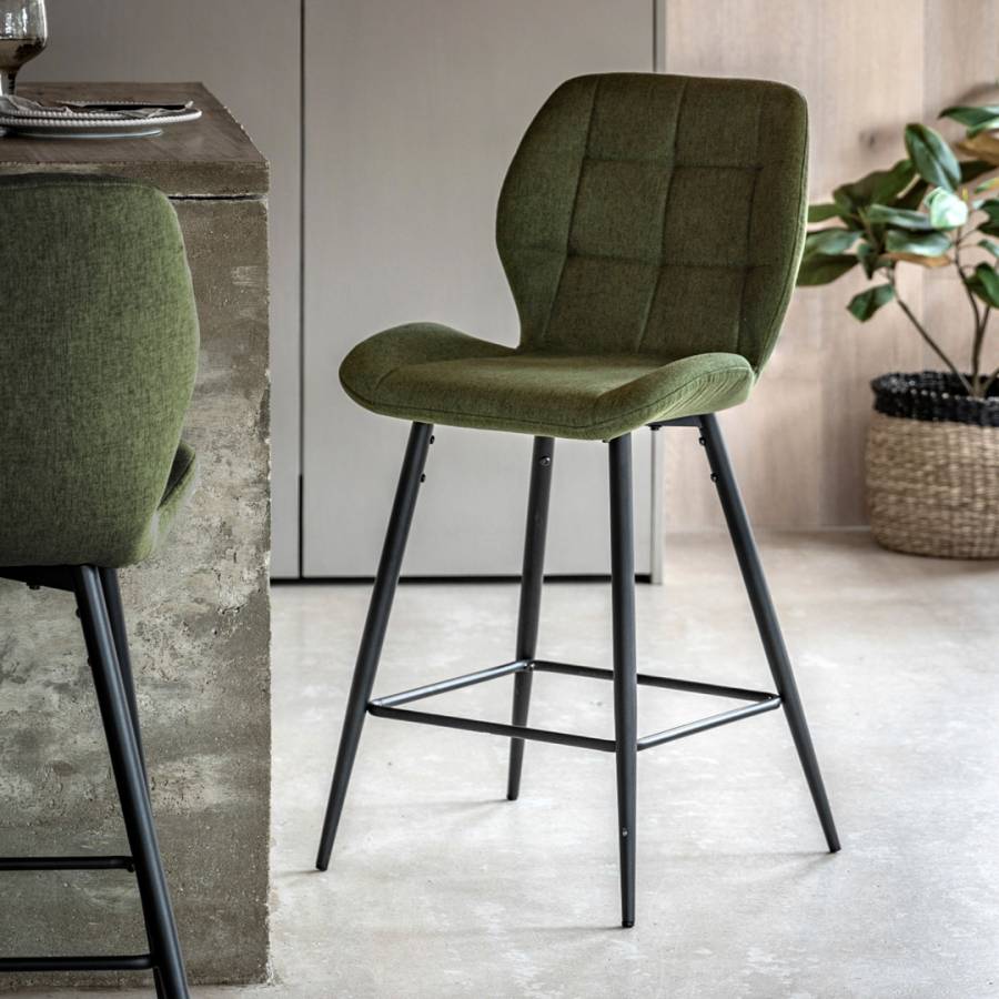 Set of 2 Elmfield Stool Bottle Green