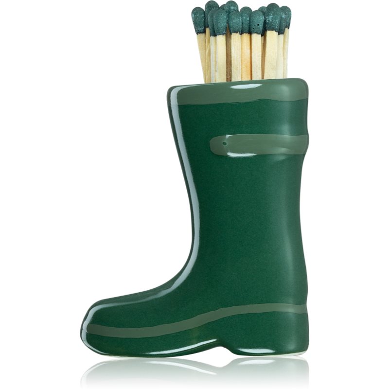Paddywax Wellington Boot Dark & Light Green matches 25 pc