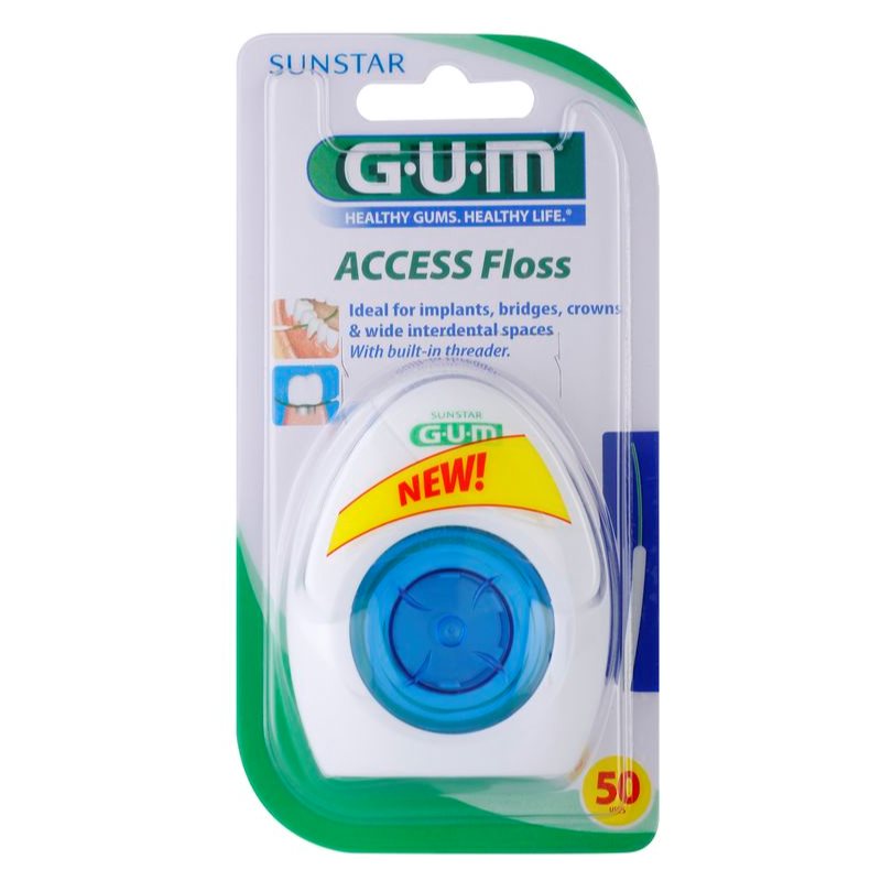 G.U.M Access Floss dental floss for braces and implants 50 pc