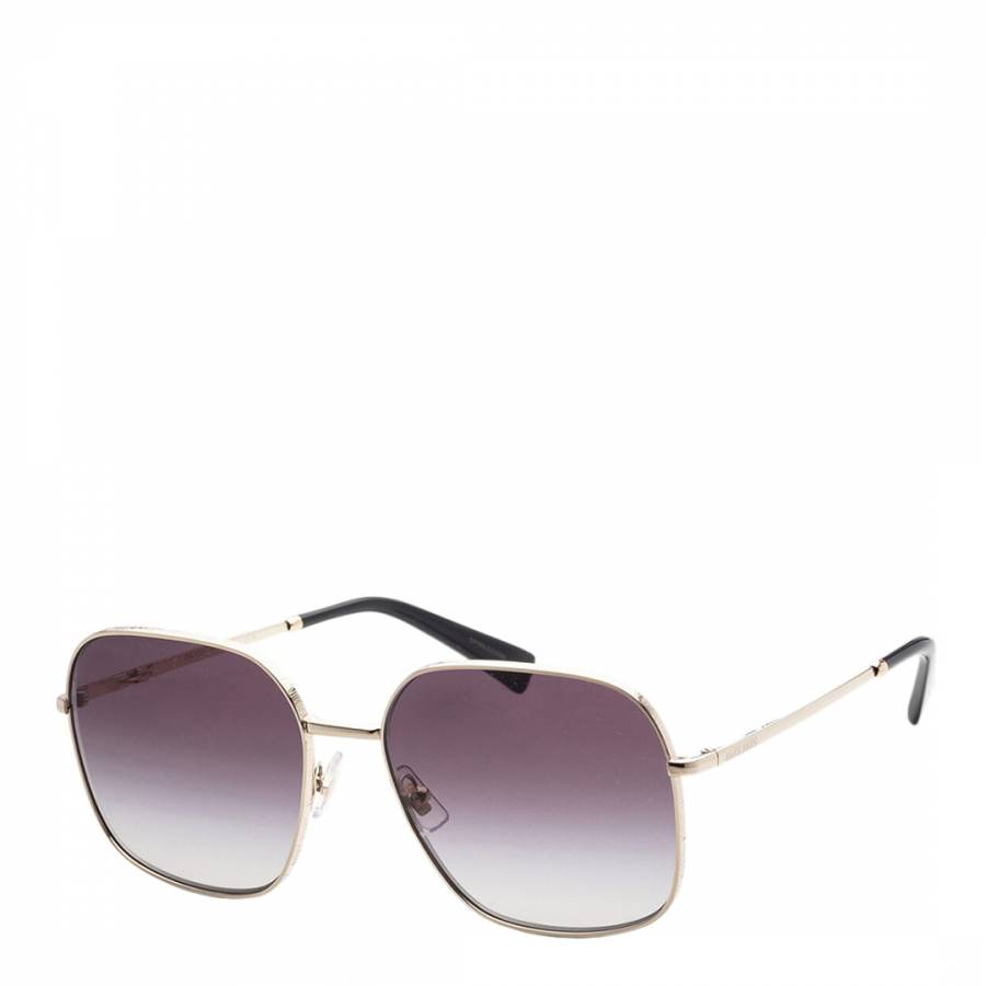 Women's Gold Miu Miu Sunglasses 55mm
