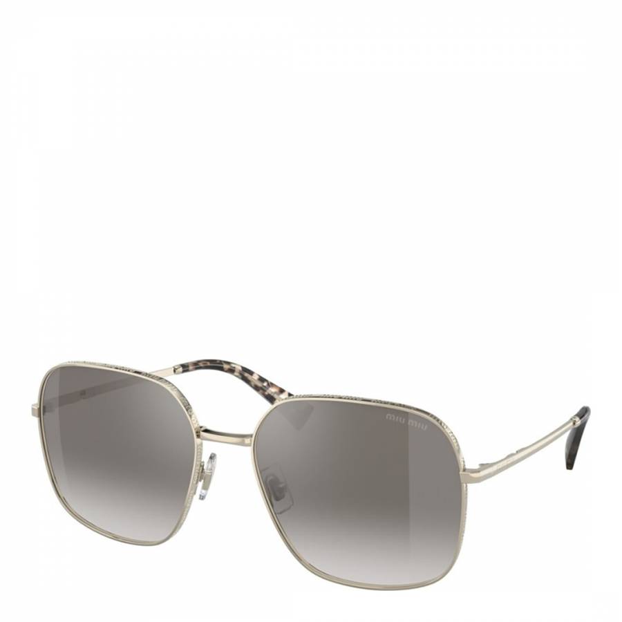 Women's Silver Miu Miu Sunglasses 55mm