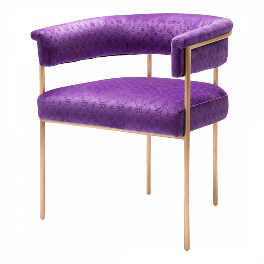 Monogram Dining Chair Purple