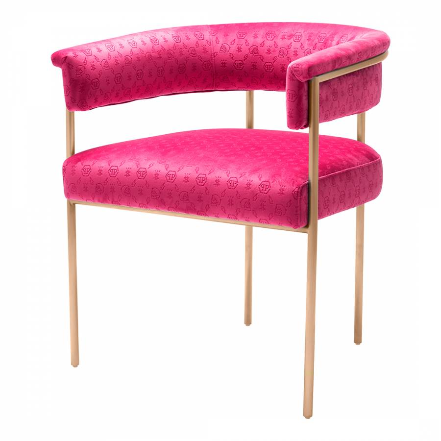 Monogram Dining Chair Pink