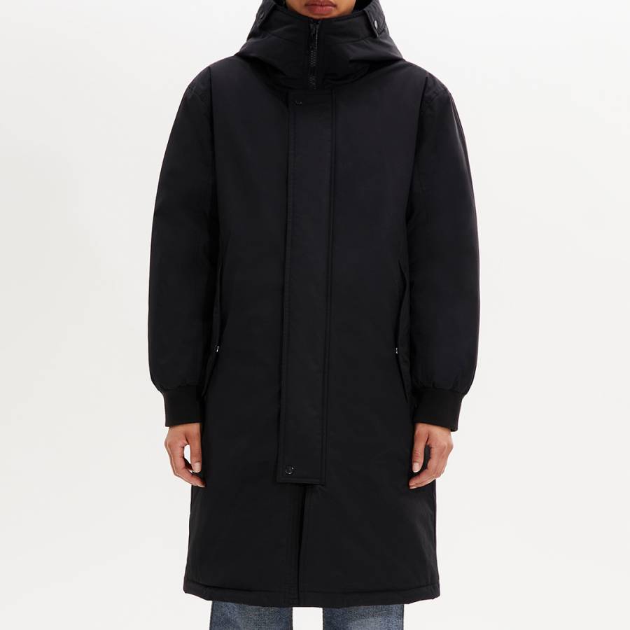 Black Parka Nylon Coat