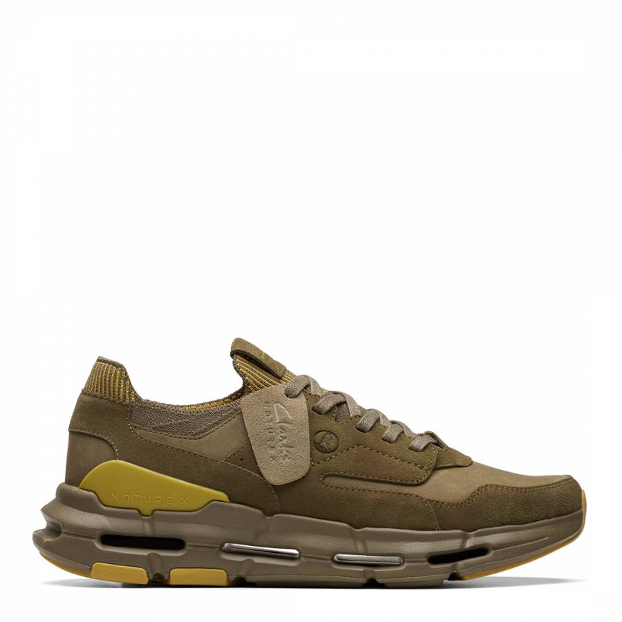 Olive Green NXE Lo Suede Trainers