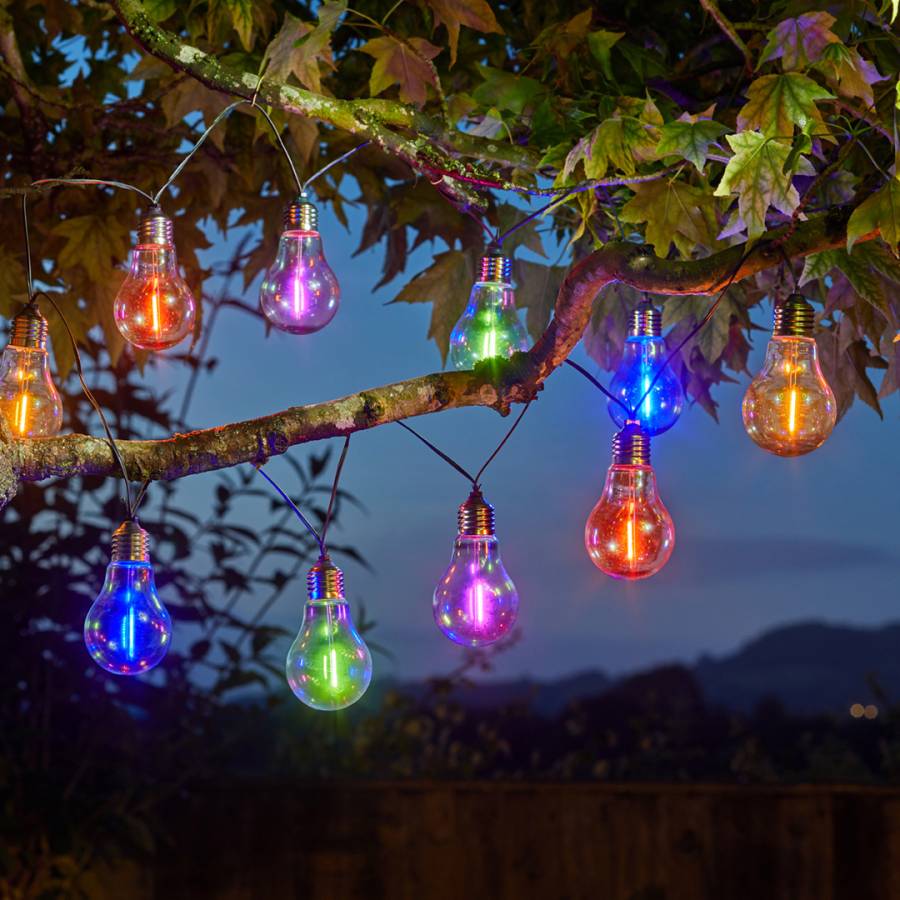 Set of 10 Eureka! Neonesque Lightbulbs