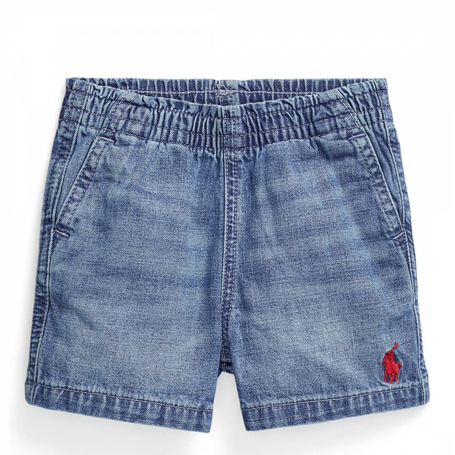 Baby Boy's Blue Prepster Denim Shorts