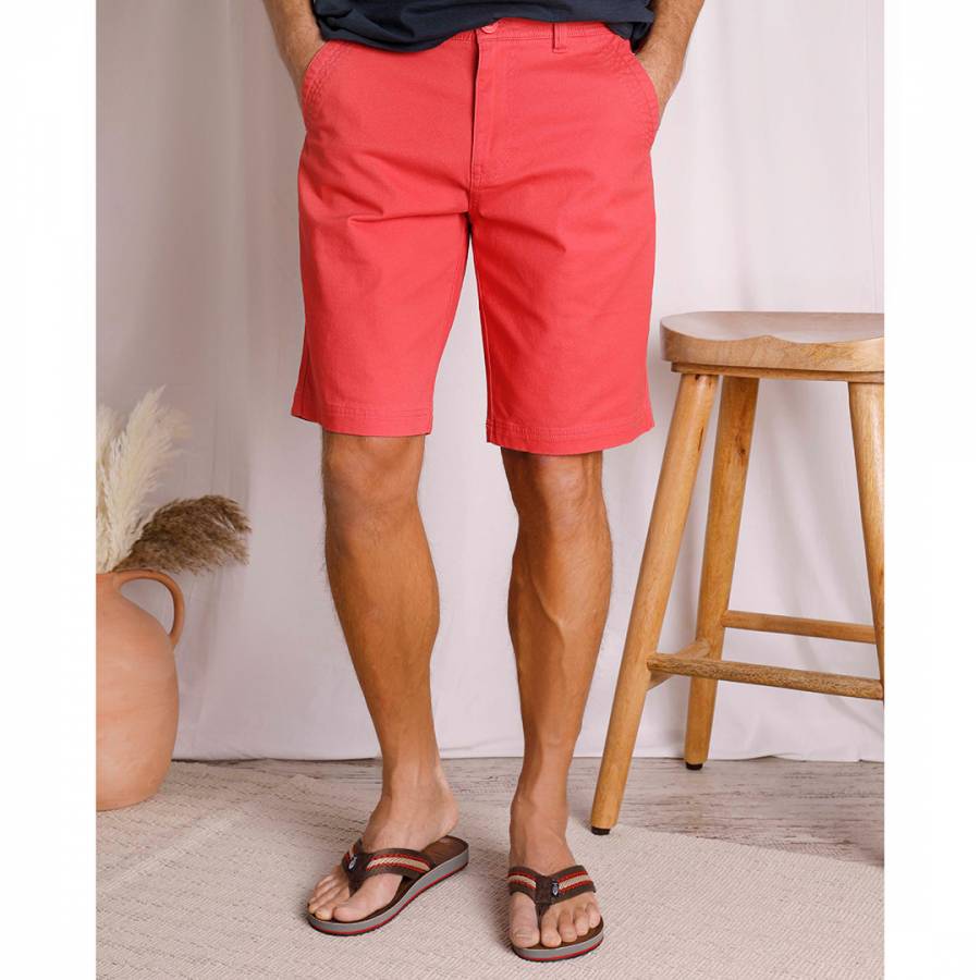 Red Rayburn Flat Front Shorts