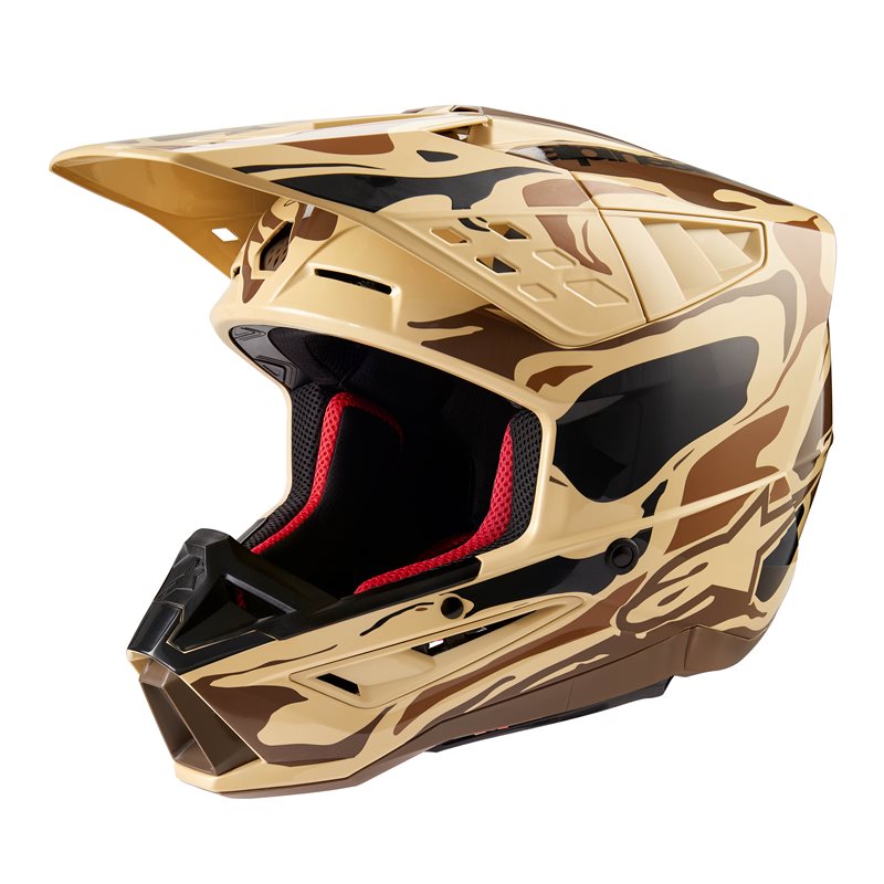 Alpinestars S-M5 Mineral Helmet Ece 22.06 Dark Brown Kangaroo Matt Size L