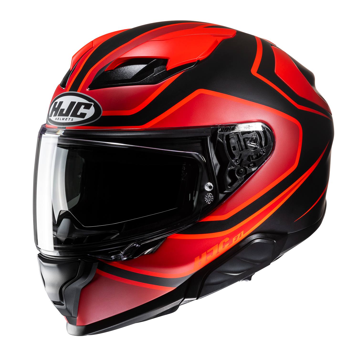 HJC F71 Idle Black Red Full Face Helmet Size L