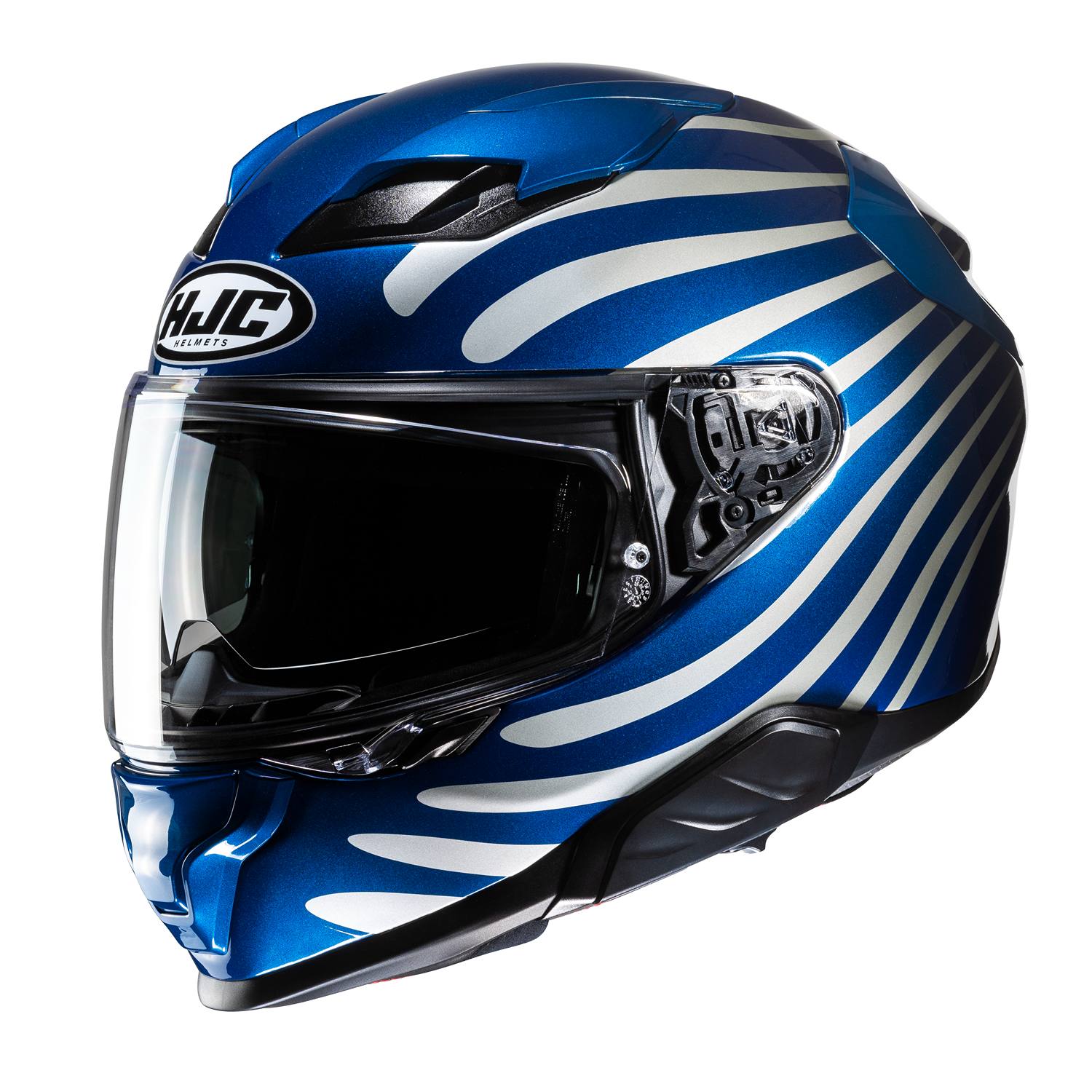 HJC F71 Zen Blue White Full Face Helmet Size L