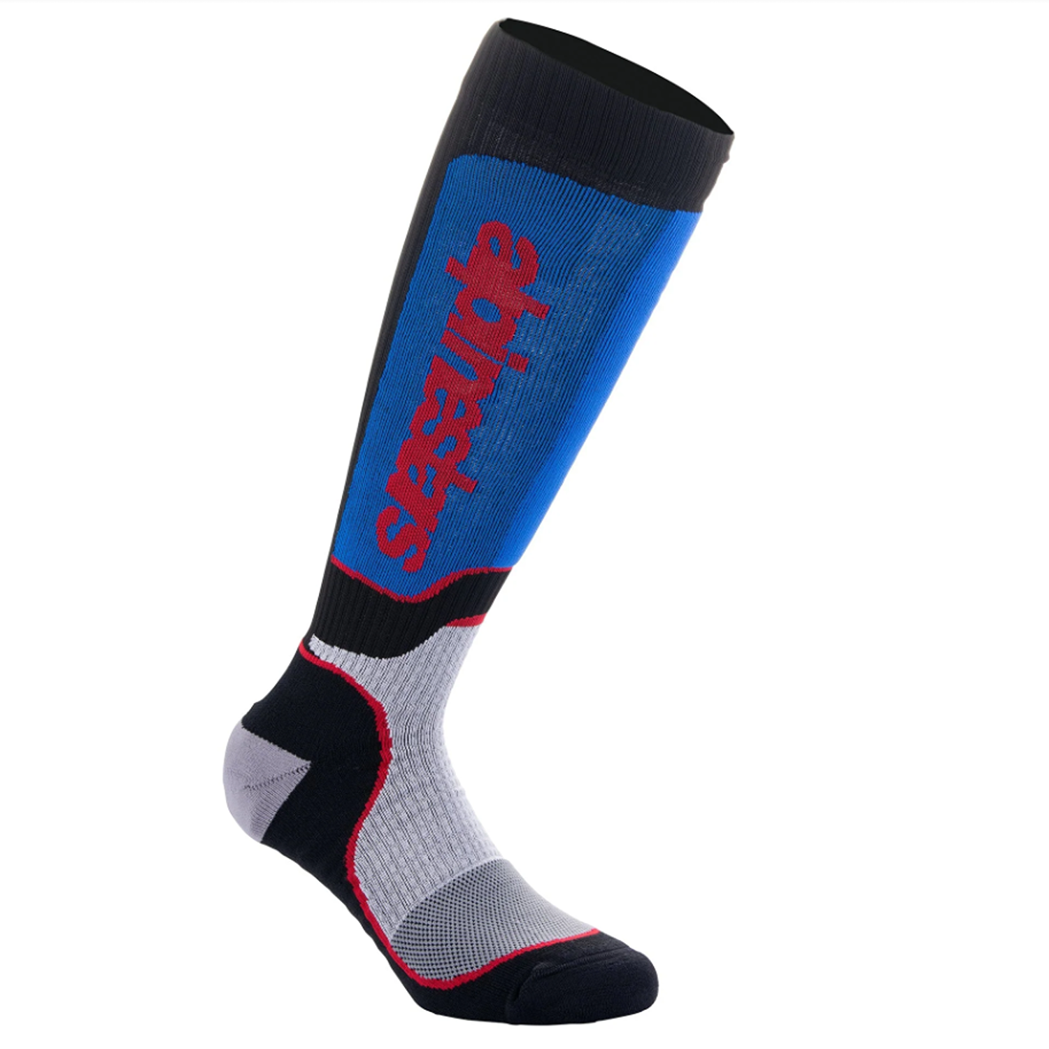 Alpinestars Mx Plus Socks Black White Royal Blue Size L