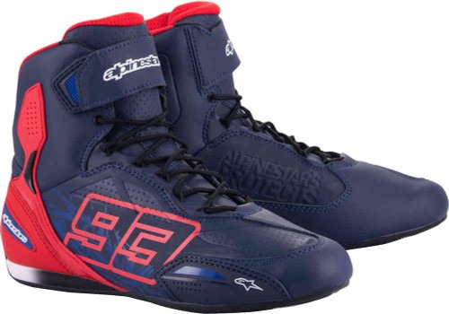 Alpinestars Austin Riding Shoes Night Navy B.Red Sodalite Blue Size US 6