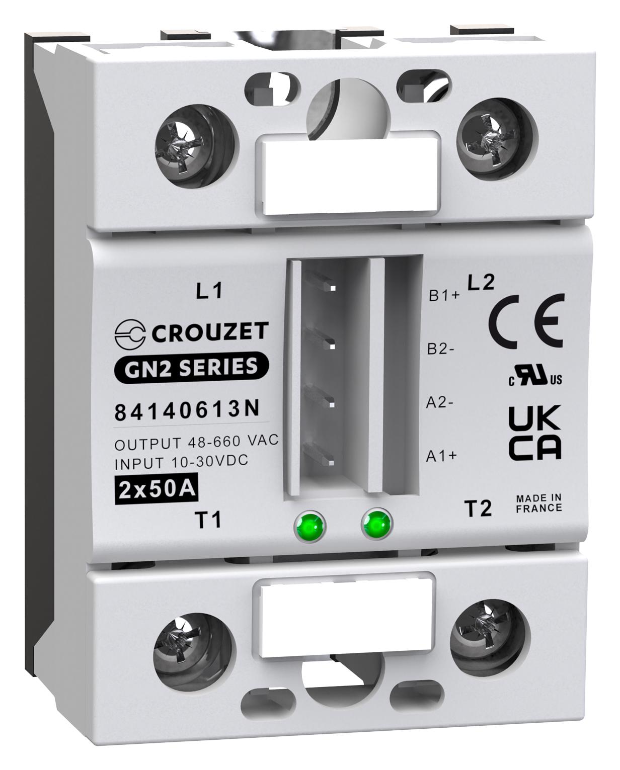 Crouzet 84140613N Solid State Relay, 50A, 10-30Vdc, Panel