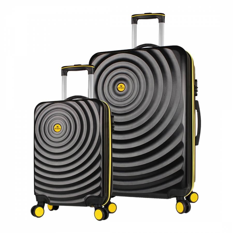Black DOPKB Set of 2 Suitcases
