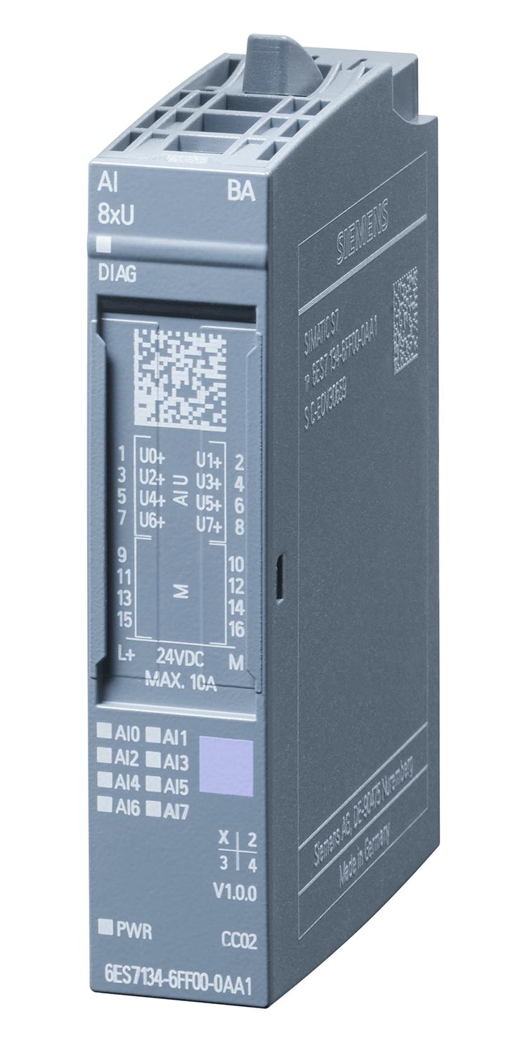 Siemens 6Es7134-6Ff00-0Aa1. Analog Input Module, 8 I/p, 24Vdc