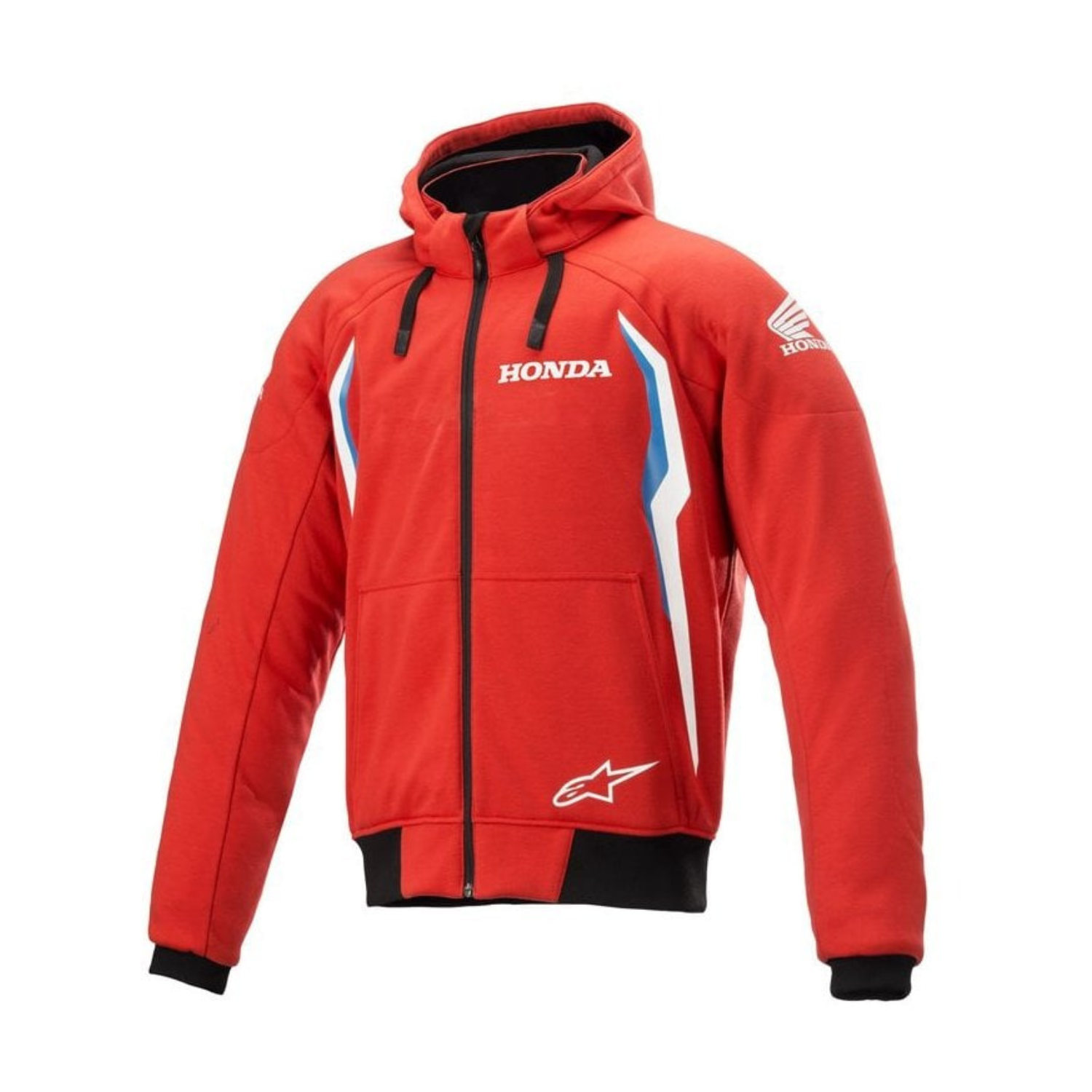 Alpinestars Honda Chrome V2 Sport Hoodie Bright Red Blue Size XL