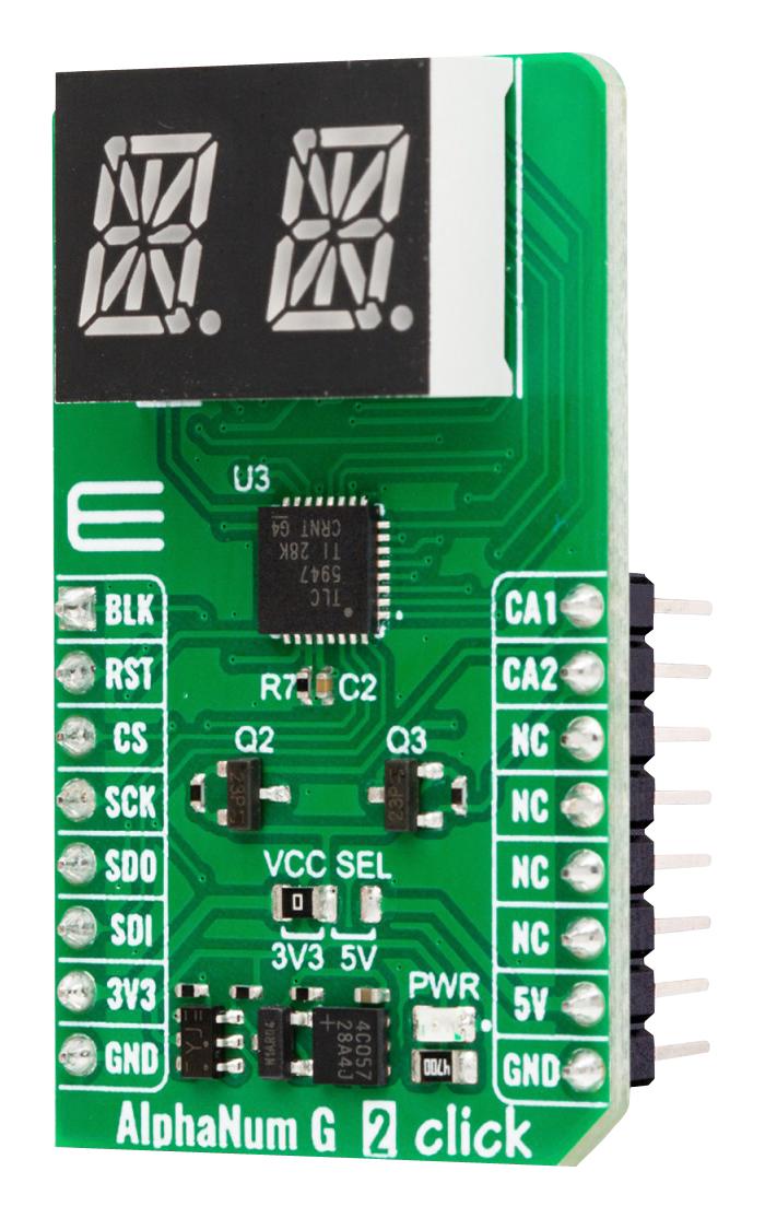 MikroElektronika Mikroe-5903 Add-On Board, 16-Segment Display