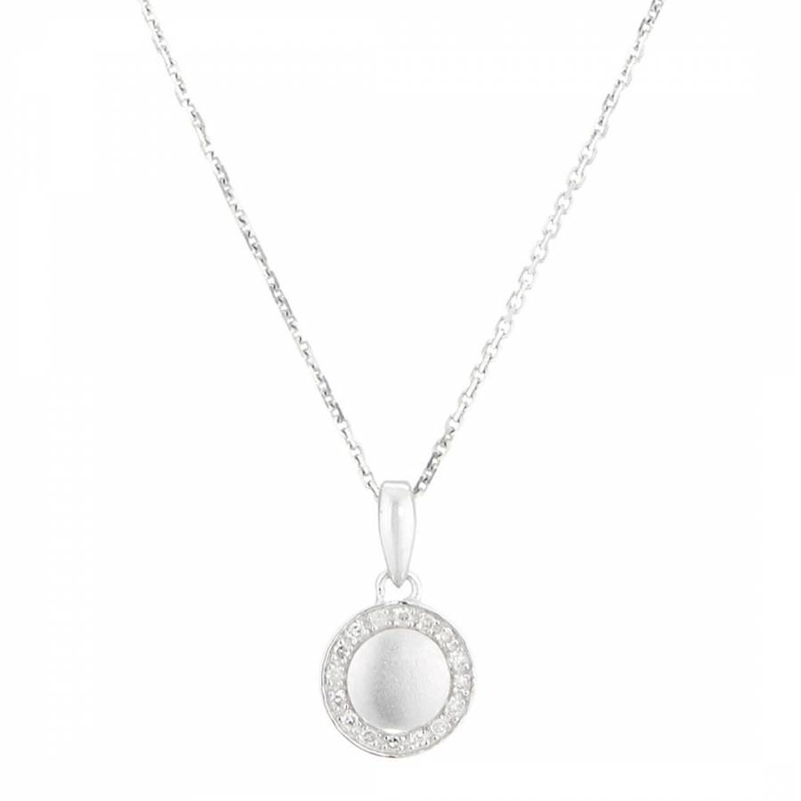 White Gold 'Bergame' Diamond Pendant Necklace