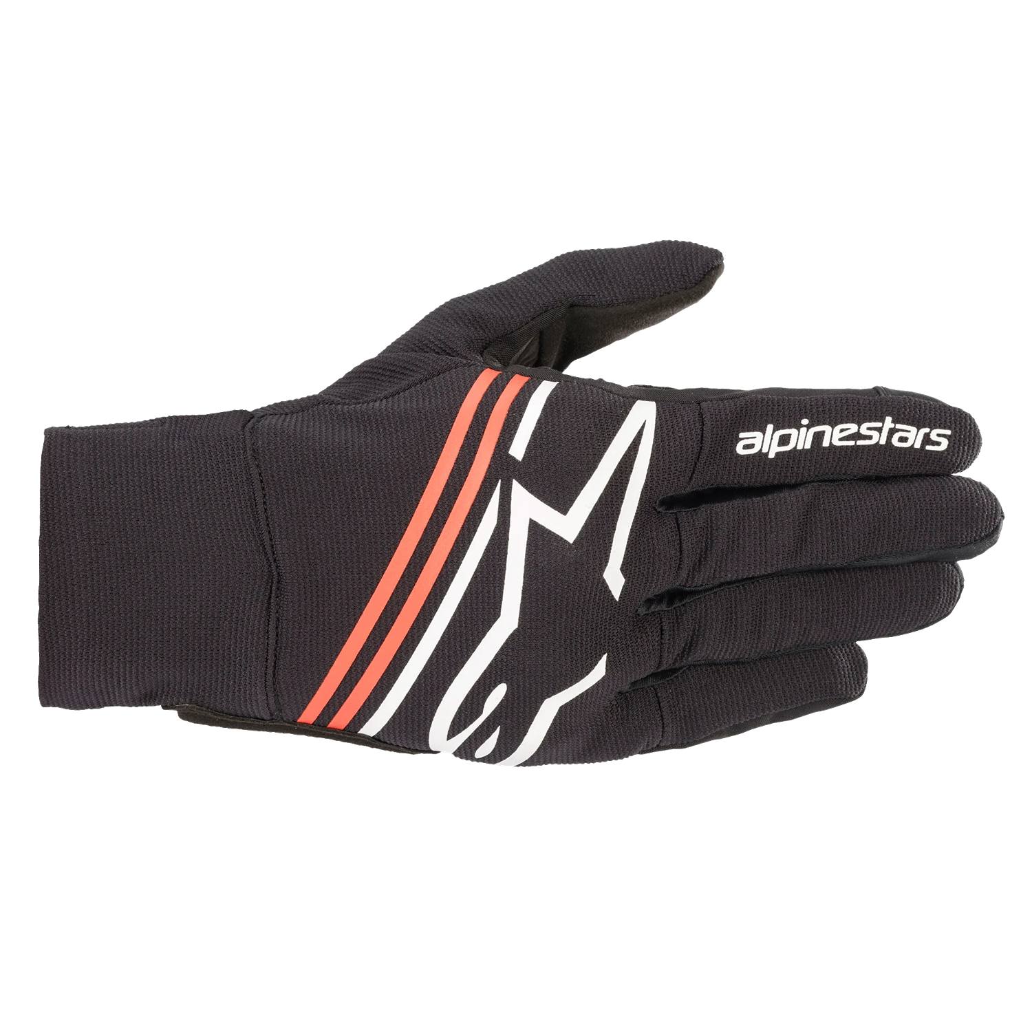 Alpinestars Reef Gloves Black White Fluo Red Size S