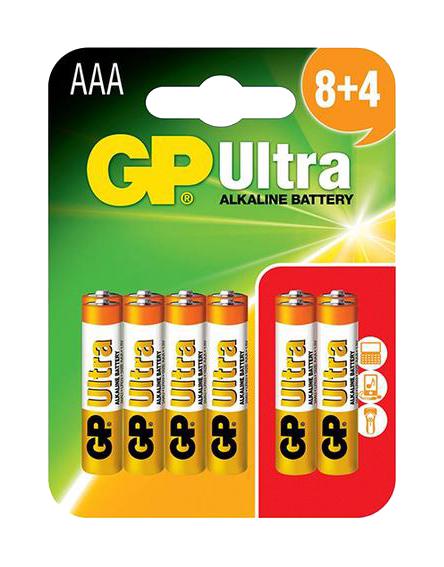 Gp Batteries Gppca24Au072 Battery, Alkaline, Aaa, 1.5V, Pk12