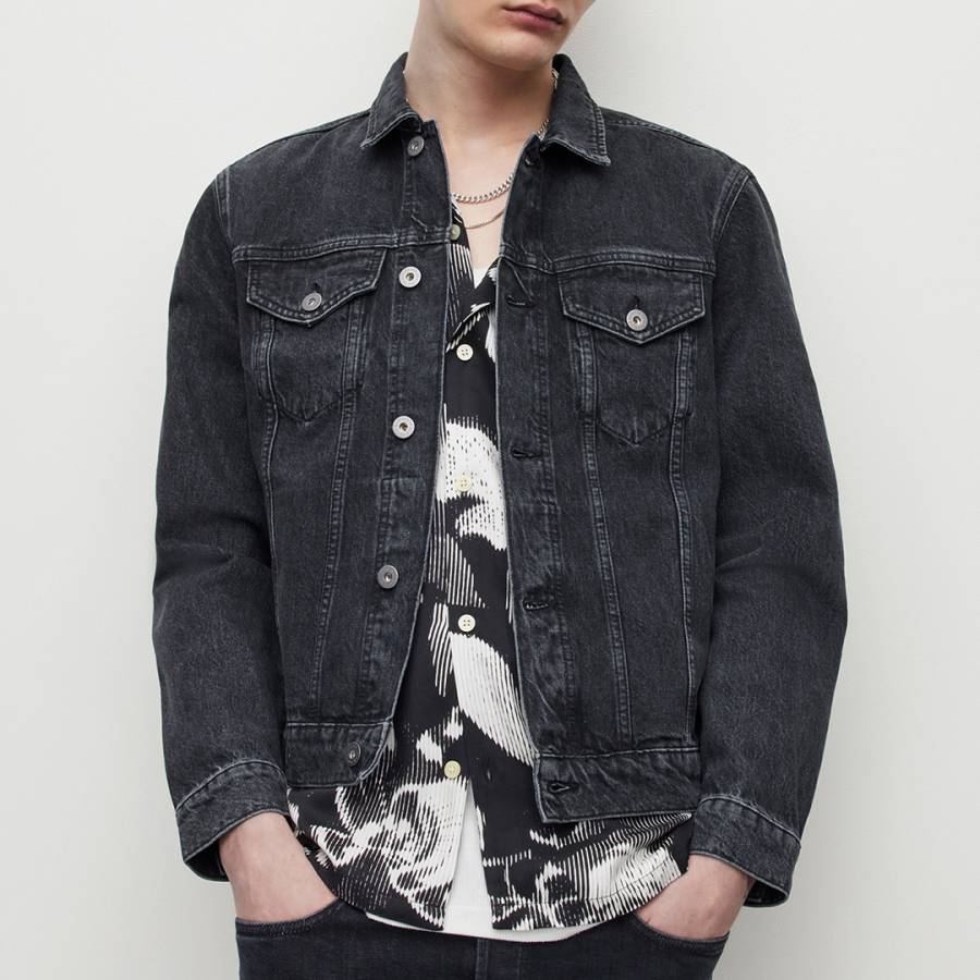 Washed Black Monza Denim Jacket