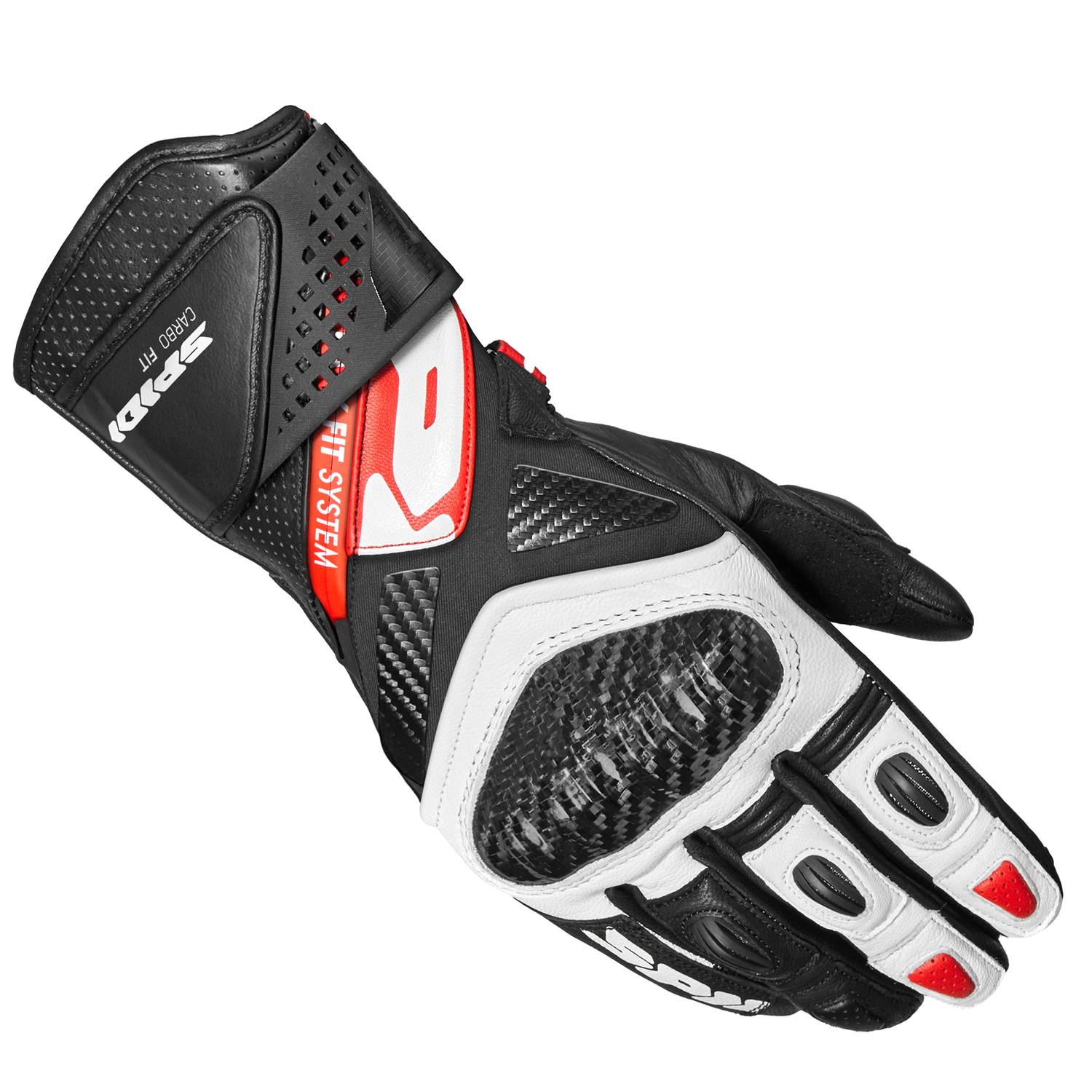 Spidi Carbo Gloves Fit Red Size S