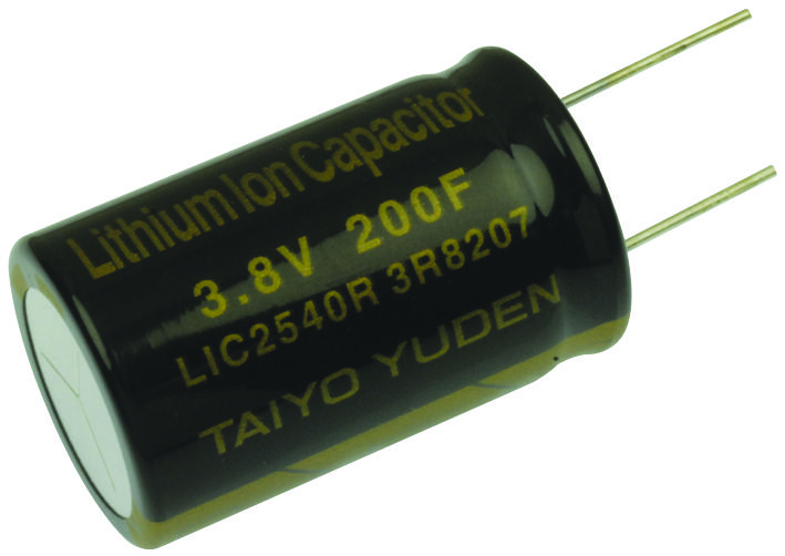 TAIYO YUDEN Lic1840Rs3R8107 Capacitor, Lithium Ion, 100F, 3.8V