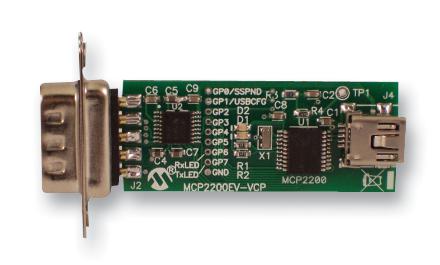 Microchip Technology Technology Mcp2200Ev-Vcp Usb To Rs232, Demo Board